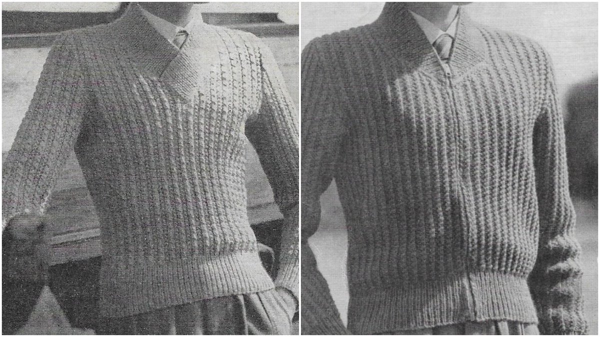 PatternPostcard's tweet photo. ⭐Here's a Boys/Teenagers Sweater & Zipper Jacket Vintage Knitting Pattern from the 1950's⭐
PDF Download
Check it out here ⇥ https://t.co/8Pl4FOW8eL via @Etsy
#knit #knittingpattern #mensknittingpattern #craftsupplies #womaninbizhour https://t.co/kmEBXcNJHp