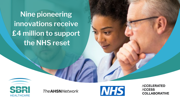 HealthInnovNet's tweet photo. Congrats to the nine late-stage innovation projects supporting the recovery of the NHS from COVID-19 who have been awarded £4m in funding. Supported by #AHSNs @EM_AHSN @EasternAHSN @KSSAHSN @HealthInnovMcr @WessexAHSN @innovationnwc
Read more: https://t.co/eY13eAHtmu
#NHSreset https://t.co/4ZAEXJDITM