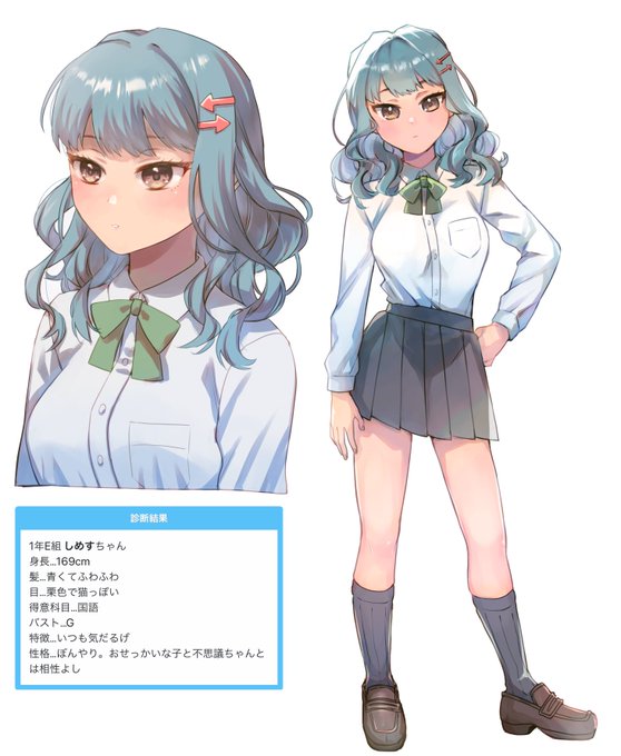 「character profile school uniform」 illustration images(Latest)