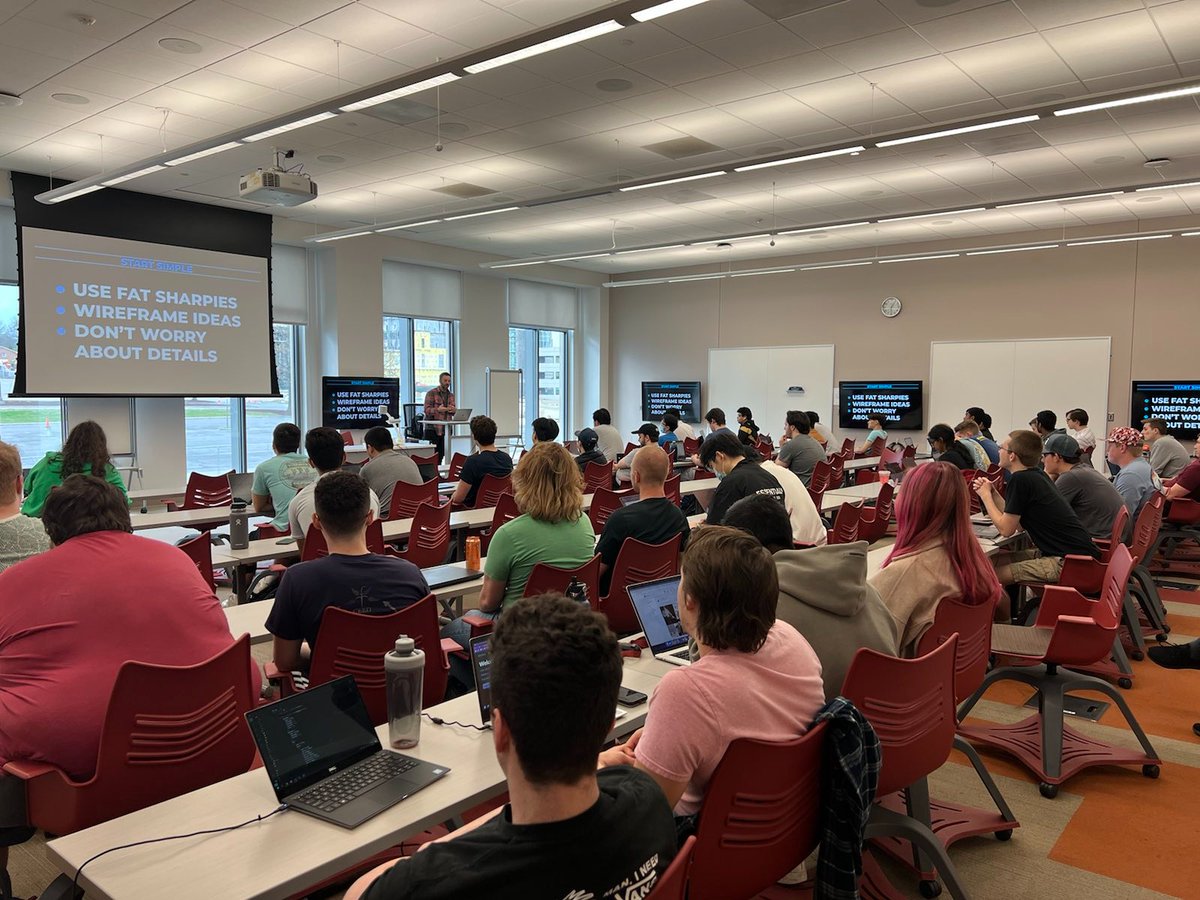 kevpo's tweet photo. I had so much fun speaking with @VT_CS students yesterday. Thanks for the invite! And thanks to @BajaDeveloper for the 📸 work. https://t.co/g0r18TGqNM