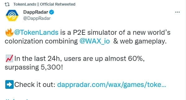 Airdrop6_com's tweet photo. New #airdrop: TokenLands
Reward: 1 Exclusive NFT Card
News: DappRadar, NeftyBlocks
Distribution date: May 8th

🔗Airdrop Link: https://t.co/OCnGw0vOEa https://t.co/OfKXQEKf8J