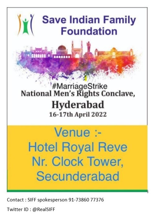 monicagarkhel's tweet photo. COMEDY!!! #498A is only criminal case in India which will be a
1. 5 page written standard Complaint
2. Run for 5 years
3. Acquittal after 5 years
4. Court realizes false case after 5 years
But summon will be issued in 5 minutes ....
#FakesCases #marriagestrike https://t.co/kuO7DJSlOT