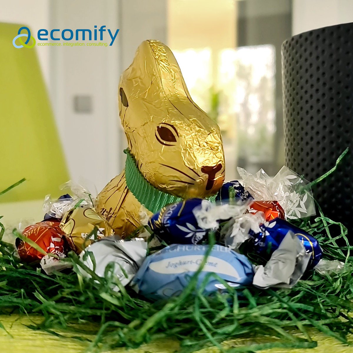 ecomify wünscht allen Mitarbeitenden, Kunden &amp; Geschäftspartnern ein schönes Osterfest!

#ostern #froheostern :rabbit: #osterhase #ostern2022 #osternest #ostereiersuche #ecomify #teamecomify