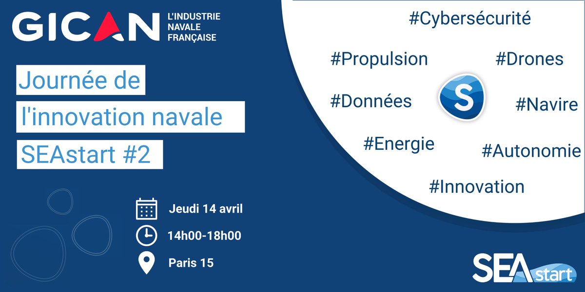 NepTechOfficial's tweet photo. Nous participons cet après-midi à la Journée de l'innovation navale #SEAstart organisée par le @Gican_InduNav.
Le programme SEAstart accompagne les startups du domaine naval et maritime 🌊 #innovation
@vnf_officiel @SGPI_avenir @P_Missoffe
@navalgroup @byMBDA @SGMer
https://t.co/PC9kdxrZkX