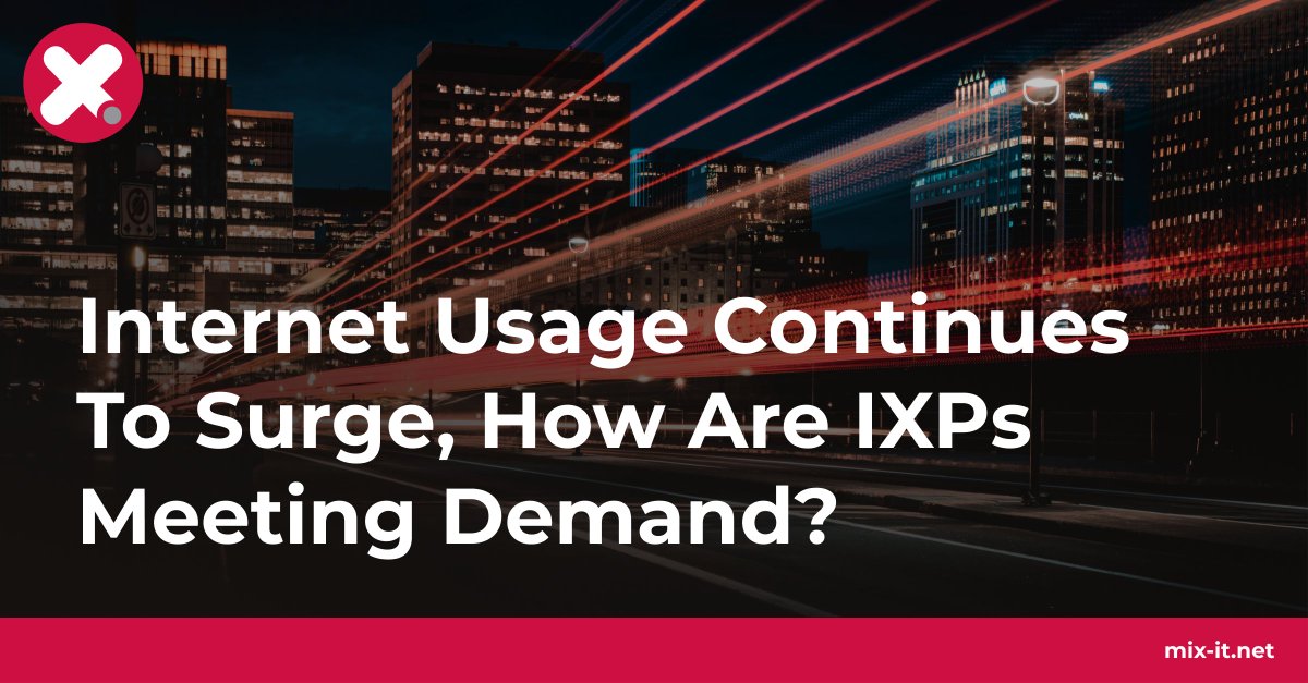 Internet usage continues to surge to record breaking levels. In our latest article, the MIX Peering Crew has explored where these surges are coming from, and how IXPs are helping meet demand. Check it out! 👉ow.ly/nV8x50IJvQy
#Internet #peering #network #IXP
