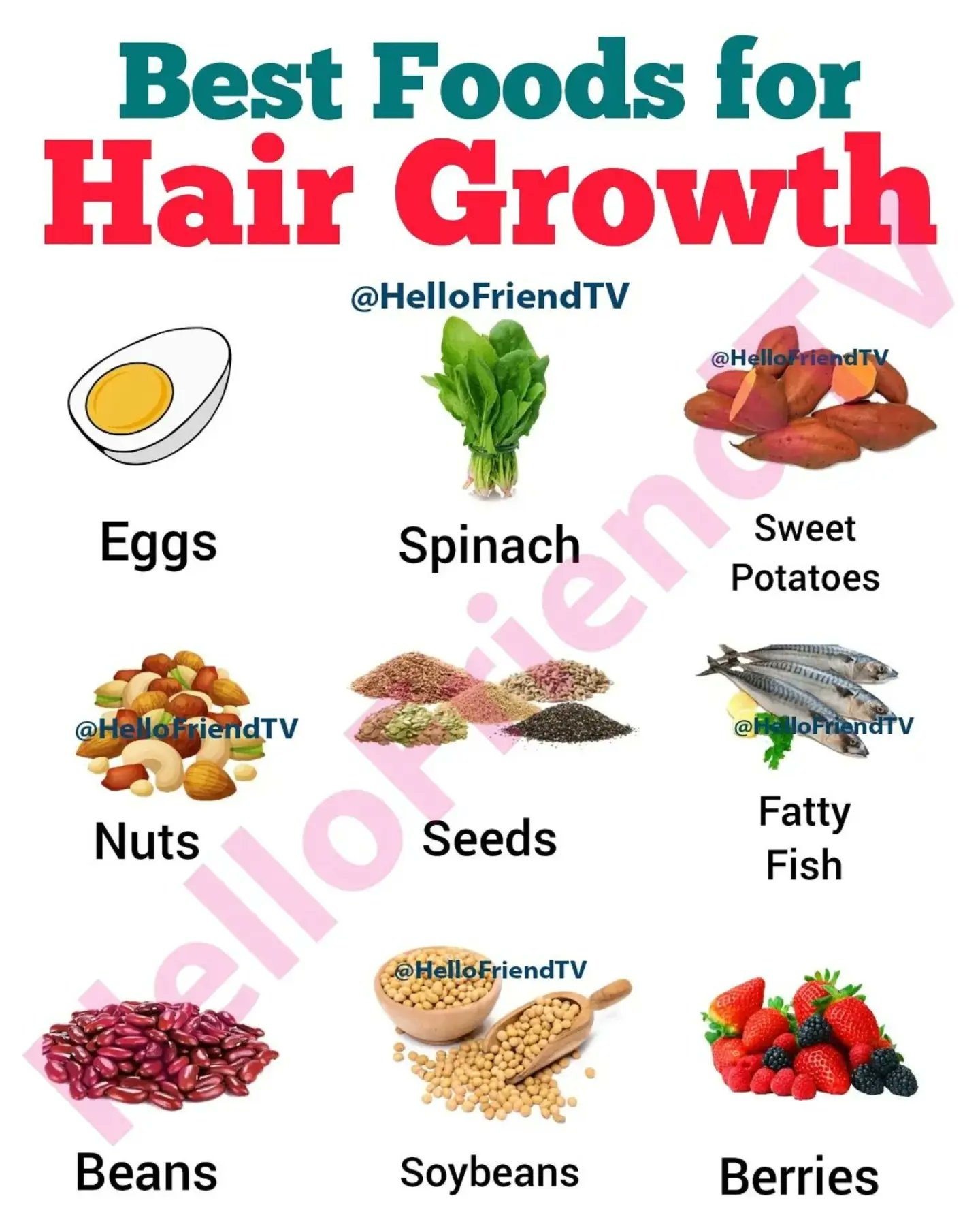 Hair Growth Food Vitamins and Nutrients  Glow by Daye