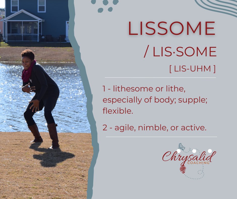 If you REALLY think about it, this quality of being LISSOME is one to strive for in all parts of our lives, right? 

Where can you invite in this sense of lissome-ness? Not sure? Message me to schedule a coaching call. #thevoicecoach #lifecoach #mindsetshift #wellnesswednesday