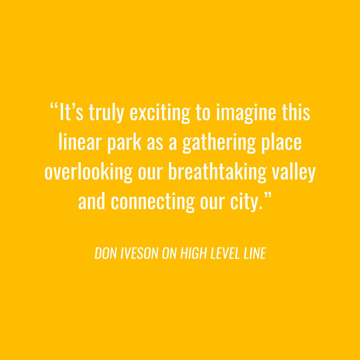 highlevelline's tweet photo. We’re thankful for @doniveson support as our prior mayor and are looking forward to working @AmarjeetSohiYEG and the current city council to bring this vision to life!
#highlevelline #highlevelbridge #yeg https://t.co/CuyLvCkyvs