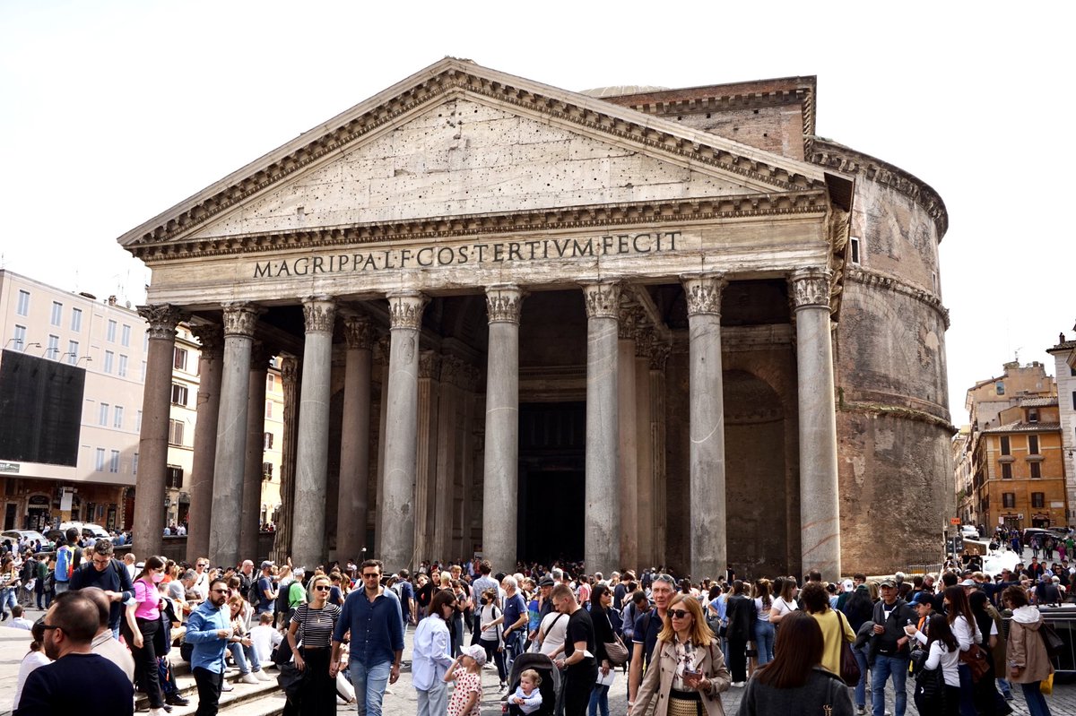 IanGee19's tweet photo. Fabulous to see so many people enjoying the warm sunshine outside the #Pantheon in #Rome #Italy @ThePhotoHour #SonyAlpha5000 https://t.co/AfOsGyL0tn