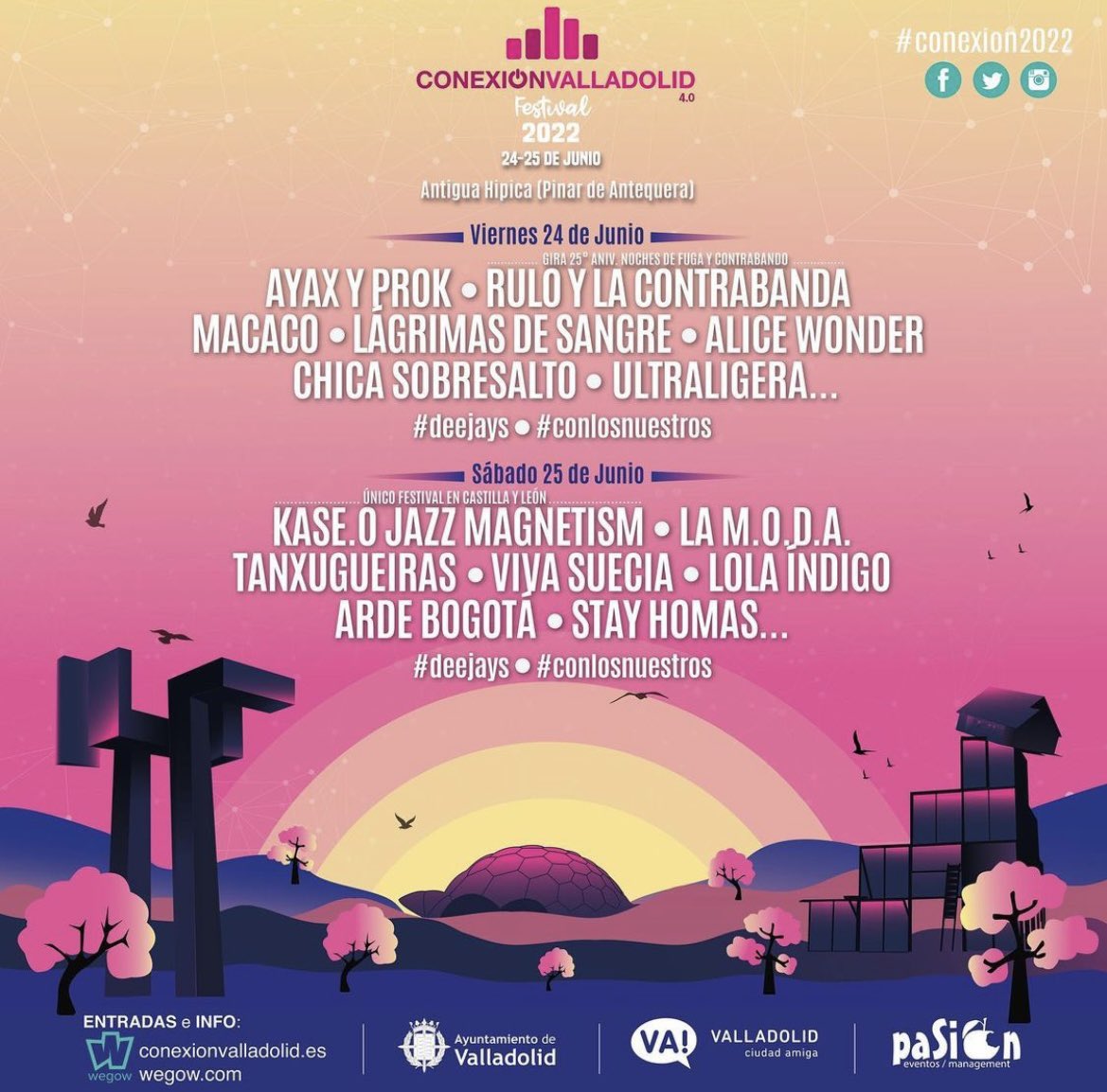 VENDO 2 ENTRADAS DE CONEXIÓN VALLADOLID PARA ESTE 24 y 25 DE JUNIO 2022.

CUALQUIER INTERESADO QUE ME ESCRIBA AL MD 

(Si podéis retwittear os lo agradezco) 

#Conexion2022 #ConexionValladolid