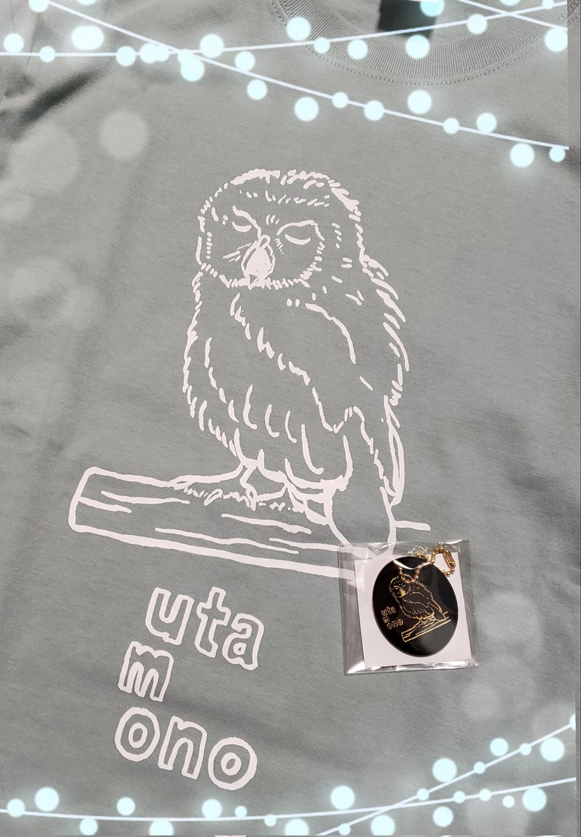 tappukun's tweet photo. 今日グッズ届きました🎁
ロンT🦉かわいいし色が好み🥰
キーホルダーも買っちゃった🦉💗
#山内総一郎_歌者  #グッズ #utamono https://t.co/uiP8k8oyB8