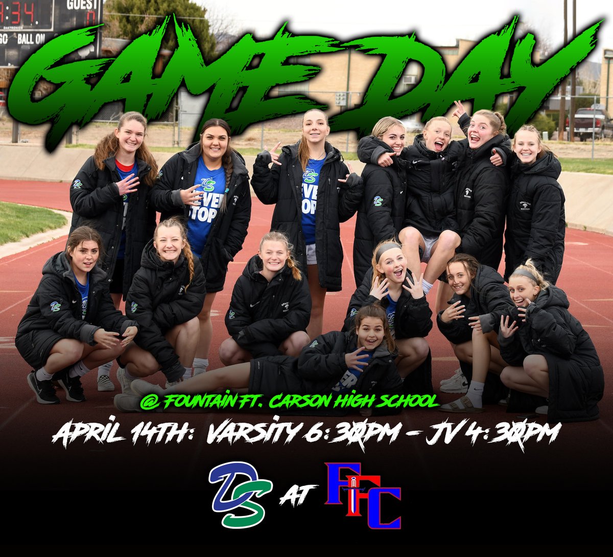Doherty_Soccer's tweet photo. GAME DAY!!! Spartans are on the road again and will travel to Fountain Ft Carson today... JV is at 4:30pm and Varsity is at 6:30pm. Let's GOOOOOO

 #gameday #family #holdtherope #Doherty #spartansoccer #findaway https://t.co/ldn43SULAB