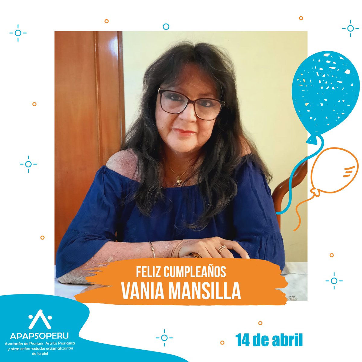 Salud_en_casa1's tweet photo. Hoy nos aunamos con los saludos de @ApapsoPeru a su voluntaria @VaniaMansilla  , quien, durante el largo camino en su lucha para combatir la #psoriasis, es un ejemplo a seguir de fortaleza y perseverancia para toda nuestra comunidad. ¡Qué tengas un lindo día! 💚😊 https://t.co/3QOCUMt9iQ