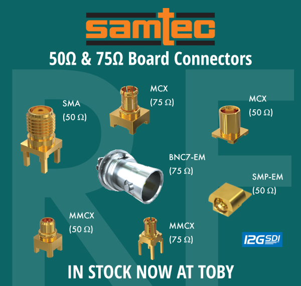 TobyElectronics's tweet photo. Check out Toby's in stock Samtec RF Connectors Now! - https://t.co/00V8UbZaPP https://t.co/Aq7uq7kegG