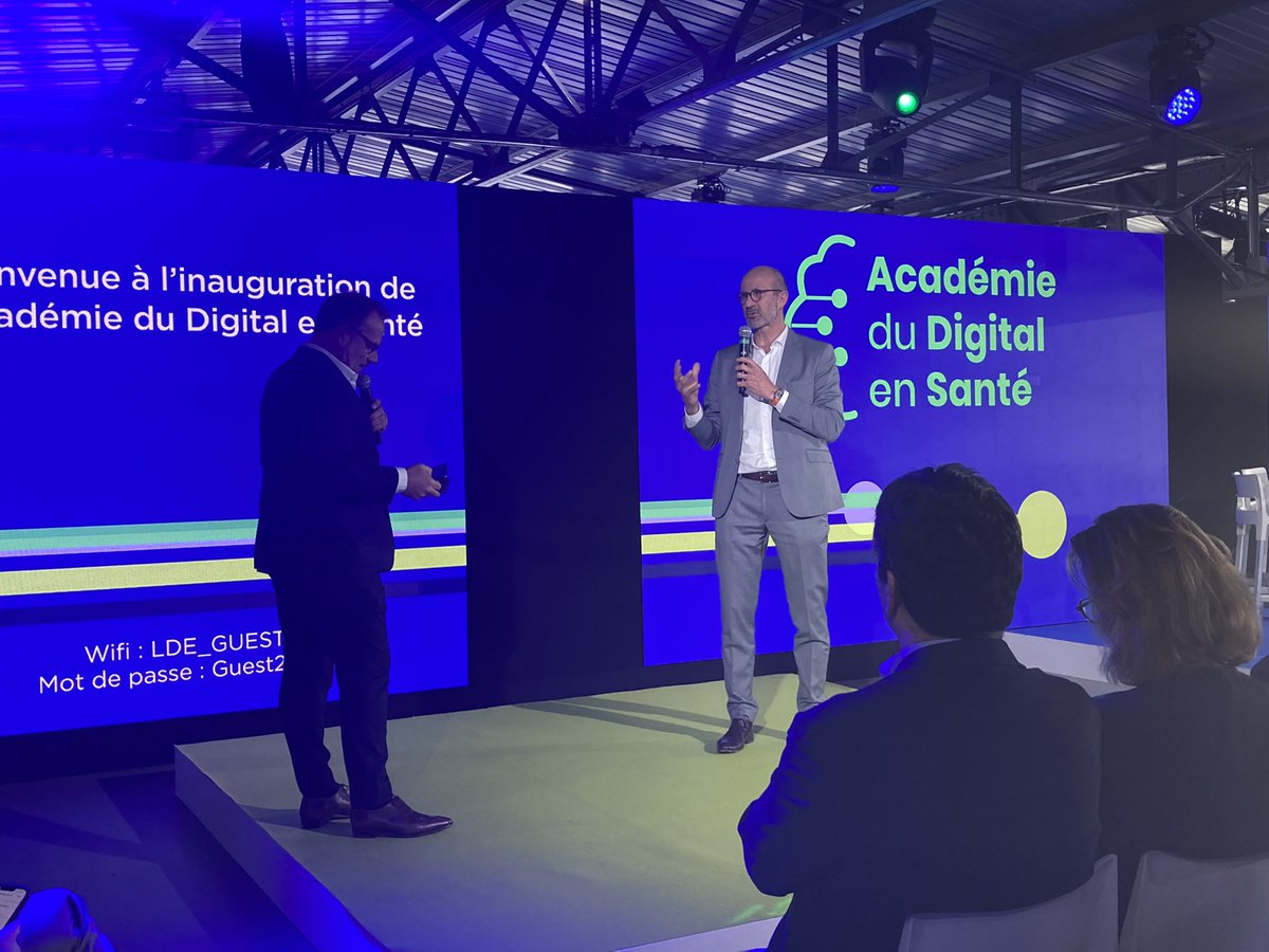 Je salue mon prédécesseur <a href="/philtcheng/">Philippe Tcheng</a> qui a lancé l’idée de l’Académie du Digital en Santé. Je suis fier aujourd’hui d’inaugurer ce projet génial. <a href="/LeemFrance/">Leem</a> #PFUE2022 #esanté