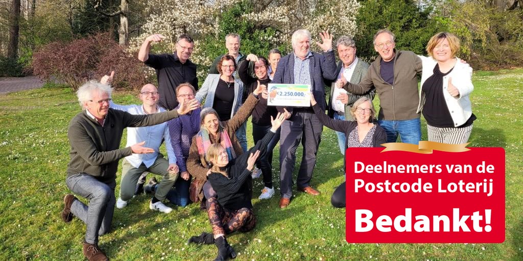ZMfZeeland's tweet photo. Bijzonder blij zijn we met de bijdrage van de Nationale Postcode Loterij en iedereen die daaraan deelneemt! Met die steun kan ZMf zich blijven inzetten voor een mooier en groener Zeeland met projecten als @boom_plan.
#nationalepostcodeloterij #planboom #goededoelen https://t.co/e7h4Hnv4WD