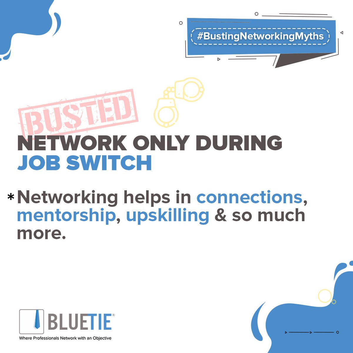 Access the endless possibilities that come with effective #networking

#BlueTie #ProfessionalNetworking #BusinessNetworking