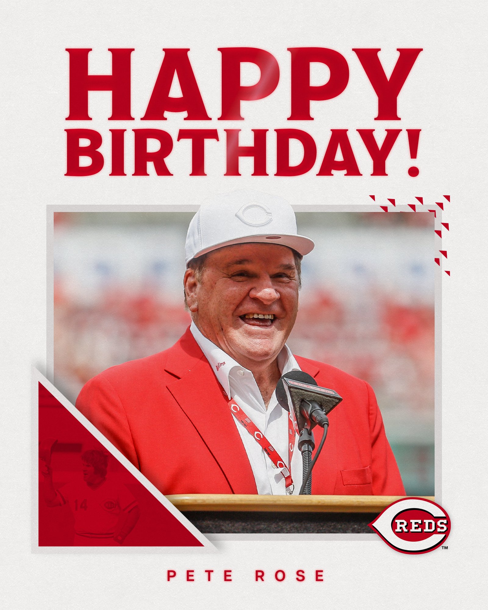  The Hit King turns 81 today! Happy birthday, Pete Rose! 