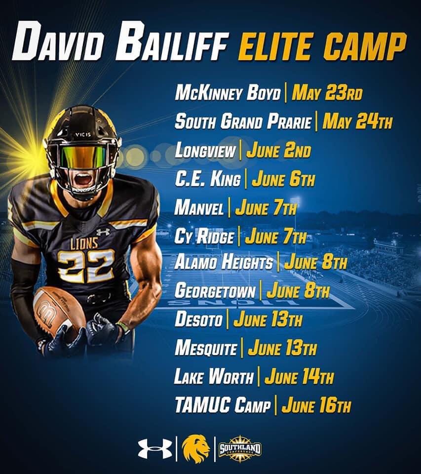 darvis_brandon's tweet photo. Some of the upcoming football camps for underclassmen. https://t.co/0D2wT7ORNd