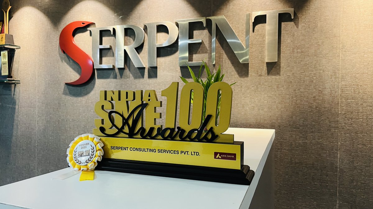 Serpent_CS's tweet photo. SerpentCS wins✌️India's "Top 100 SME Award" at Delhi on 13th April, 2022.  And, Honered by Shri Bhanu Pratap Singh Verma Ji, Hon'ble Minister of State for Ministry of MSME.

https://t.co/tvj55mX3nO

#TrustedBrand  #award  #WINNER https://t.co/JJE6G6rokf