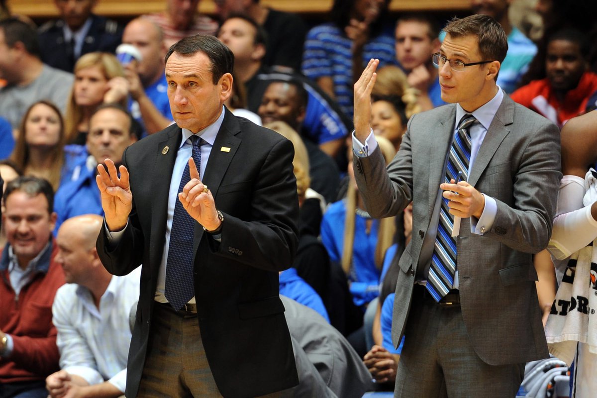 BlueDevilDecade's tweet photo. Join us on May 1st @ 7:00 PM for the First Annual Blue Devil Decade game! Watch Coach K's team of legends go head-to-head against new hire, Coach Jon Scheyer's team. May the best coach win 😉 #gvsportmgt280 https://t.co/4VeGr3cnPP