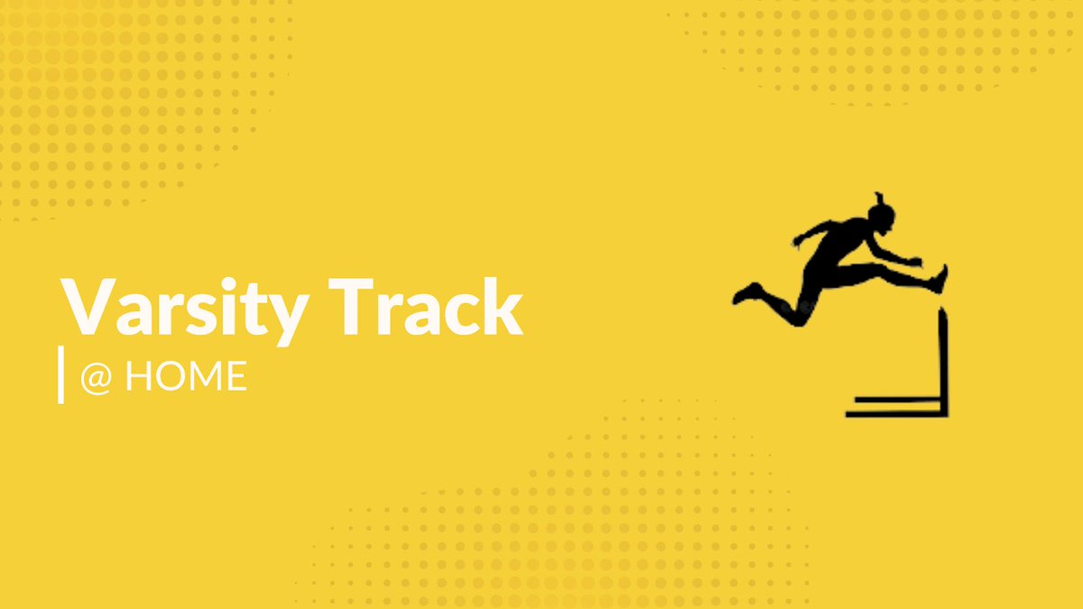 Home meet today, come out and support!🥇
Field Events start at 3:00