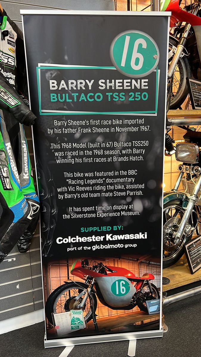 iiiRiversHOG's tweet image. We have the pleasure of having Barry Sheen's 1st ever racing bike on display at this years Harpenden Bike Festival. Come along and see this magnificent bike. ticketsource.co.uk/thebikefest
#barrysheen  #motorbike #bultaco
#kawasaki #harleydavidson #harleydavidsonuk #iiirivershogchapter