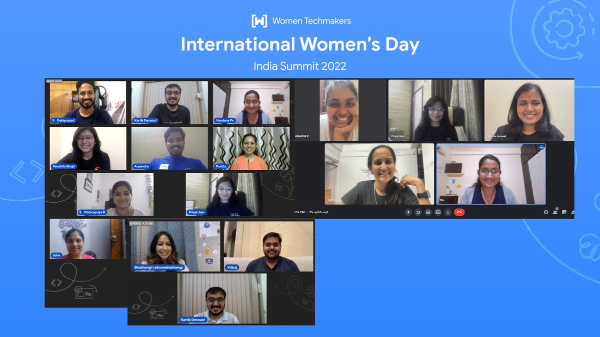 WtmIndia's tweet photo. We miss all those smiling faces, late night calls, brainstorming sessions. So, here are a few of our lovely people who worked for #IWDIndia22 #BehindTheScenes 
And if you are looking for in person IWD events then take a look at https://t.co/0t2XomCxao

#WomenTechmakers https://t.co/hbKbsxaUyu