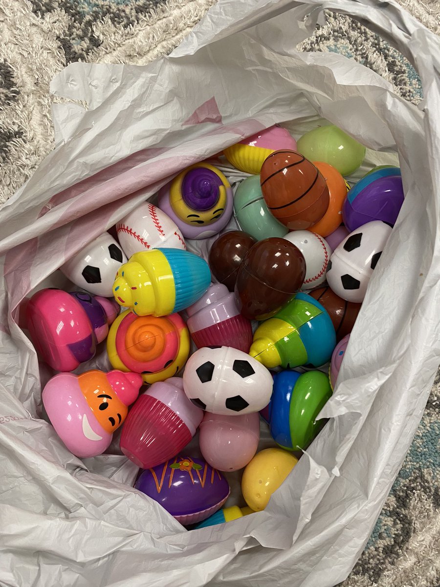 Easter eggs filled with squishy toys for my kids!😄🥚🐣#2ndgrade