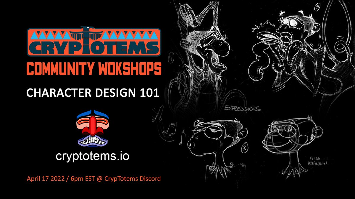 Tribe! This Sunday we're looking into the basics of Character Design for animation, comics, games... How is a character designed, what are the processes, aesthetics, tips for better designs? We'll look through examples and methods to find the answers, with some practical methods.
