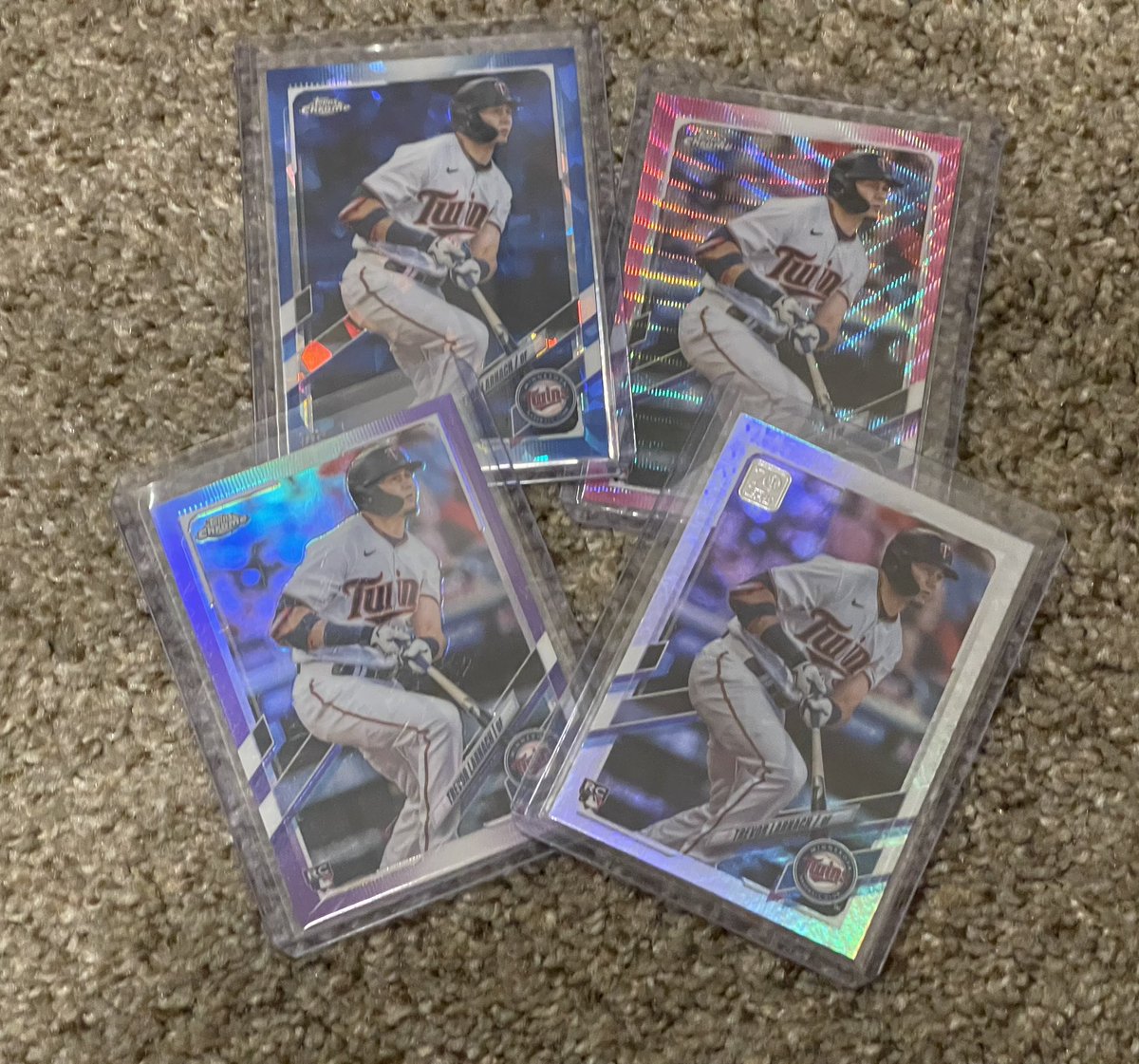 tlschwerz's tweet photo. Little off day #MNTwins giveaway action!

Trevor Larnach got promoted to the big leagues.

RT for a chance to win four of his rookie cards! Must be following to be eligible. https://t.co/u1Un8m7FKD