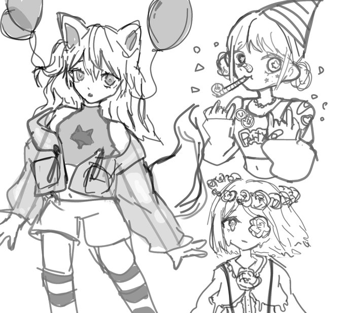 ありがとうございました!!
描けなかった方ごめんなさい😣😣
また気分でやるので気軽にコメントください!!
2枚目はオマケ 