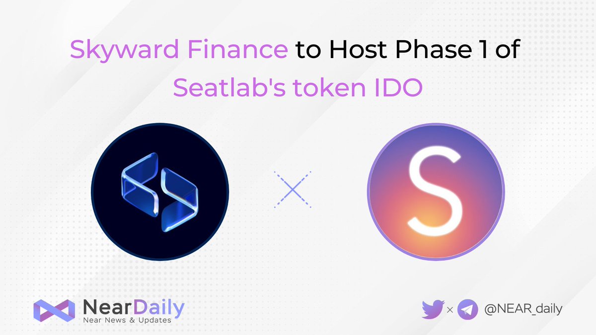 MidenDaily's tweet photo. 🥳The 1st phase of @SeatlabNFT's upcoming IDO will take place on @skywardfinance!
 
⏰Set alarm for $SEAT #IDO on Skyward from 24th-30th May, 🚀with a cap of 2,535,000 $SEAT.

🤔There’s only a limited supply available and they’re available for a week!🔥

👉https://t.co/DhI744NSbP https://t.co/bDBtHQHuJ2