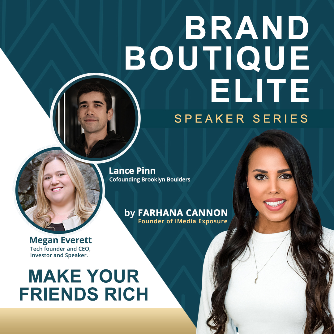 iMediaExposure's tweet photo. Join Brand Boutique Elite and Lance Pinn and Megan Everett on Make your Friends Rich today at 1pm EST. 

https://t.co/ePoeQZVpZH https://t.co/kxaMmYrPf8