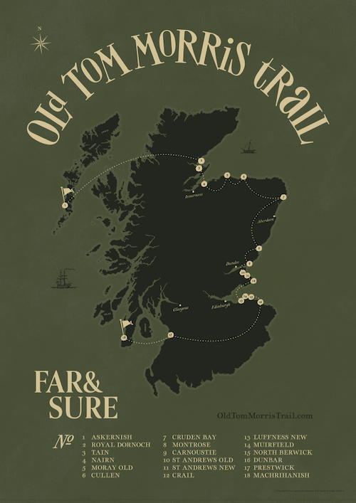BonnieWeeGolf's tweet photo. How many courses on the #OldTomMorrisTrail have you played?

https://t.co/FJrod1IGJ6

Askernish
Royal Dornoch
Tain
Nairn
Moray Old
Cullen
Cruden Bay
Montrose
Carnoustie
St Andrews Old
St Andrews New
Crail
Luffness New
Muirfield
North Berwick
Dunbar
Prestwick
Machrihanish https://t.co/DZ5joOfLNy