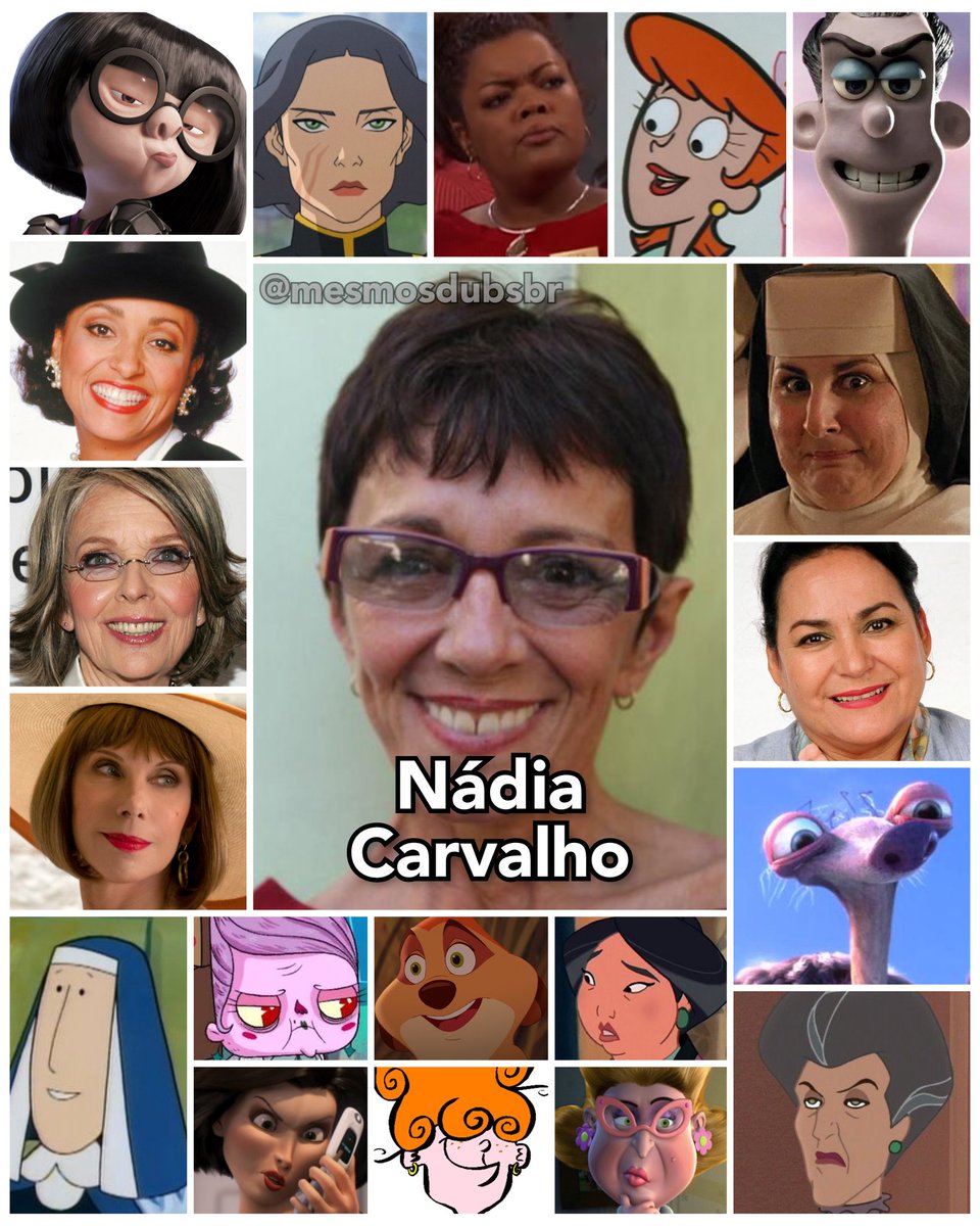Morre Nádia Carvalho, dubladora de Edna em 'Os Incríveis', aos 67 anos