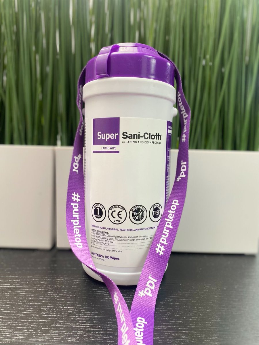 Our lanyard and surface wipe sponsor for the upcoming Infection Prevention and Control Conference &amp; Exhibition

<a href="/pdi_intl/">PDI International</a> 

#IPC22 #purpletop

<a href="/ninasmith1/">nina smith</a> and Elan Jeffery