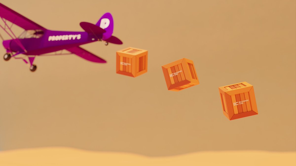 It’s not easy flying a crate full of @BillionClubNFT apes, but @Peter_Property_ got it done!

In fact, we’ve still got not 1 but 2 spare crates we’re giving away to 2 followers who like &amp; RT this post… don’t miss out 😉

Winners announced today 💜