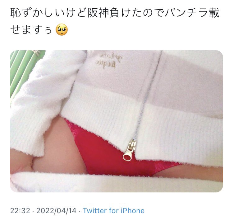 感覚バグり過ぎだろ。あとこれは、パンチラではない。