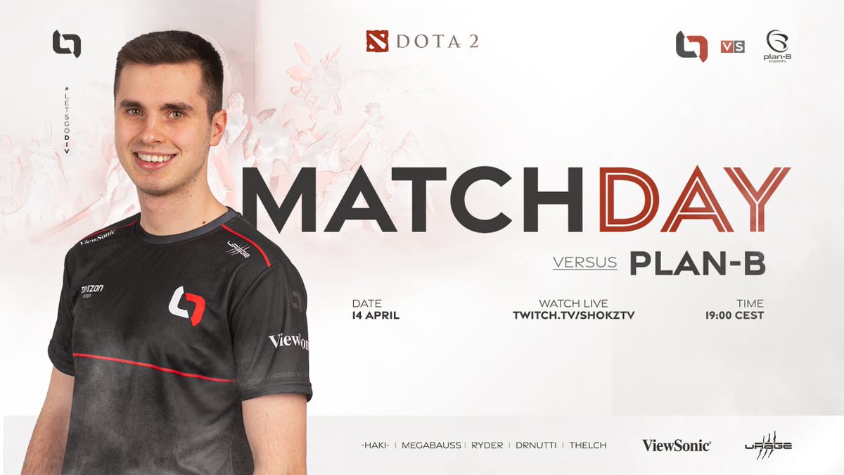 SEMI-FINAL ALERT! 😍🔥😍

Our #Dota2 boys get their rematch from last season. We want to go all the way now! 💪

Make sure to support us! 🤝

🆚 <a href="/planBesports/">plan-B esports</a> 
⏰ 19:00 CEST
📺 twitch.tv/shokztv
🎙 @JanHoltma &amp; @DaHorsty 

#LETSGODIV | #ESLMeisterschaft