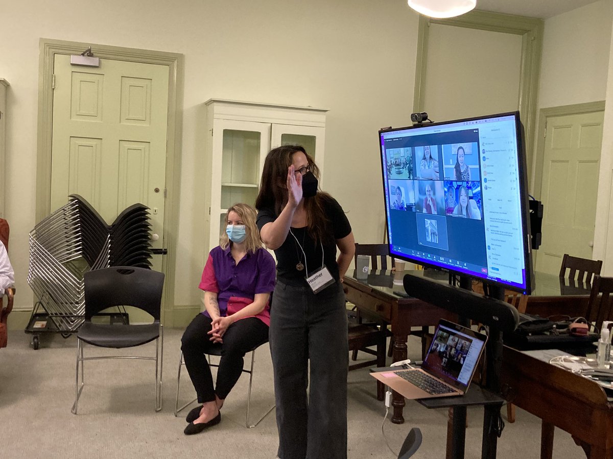 FriendsCouncil's tweet image. Heather Fortune, @FriendsSelect_ , conceived of the FCE #QuakerEd performing arts peer network as her action research project for FCE’s Leadership Institute. Today it is a thriving reality! Thank you Heather!