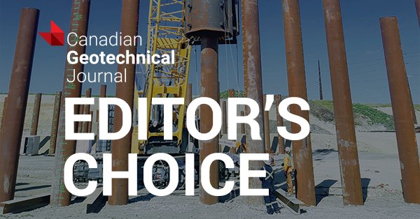 CanGeotechJ's tweet photo. Check out our latest Editor's Choice, from the April issue — free to read!
"Effects of seasonal weathering on dewatering and strength of an oil sands #tailings deposit", research from @UAlberta_Eng @UAlberta
https://t.co/C3tU5VQvfC
#CanGeotechJ⛏ #geotechnical https://t.co/tZpb7dU2cc