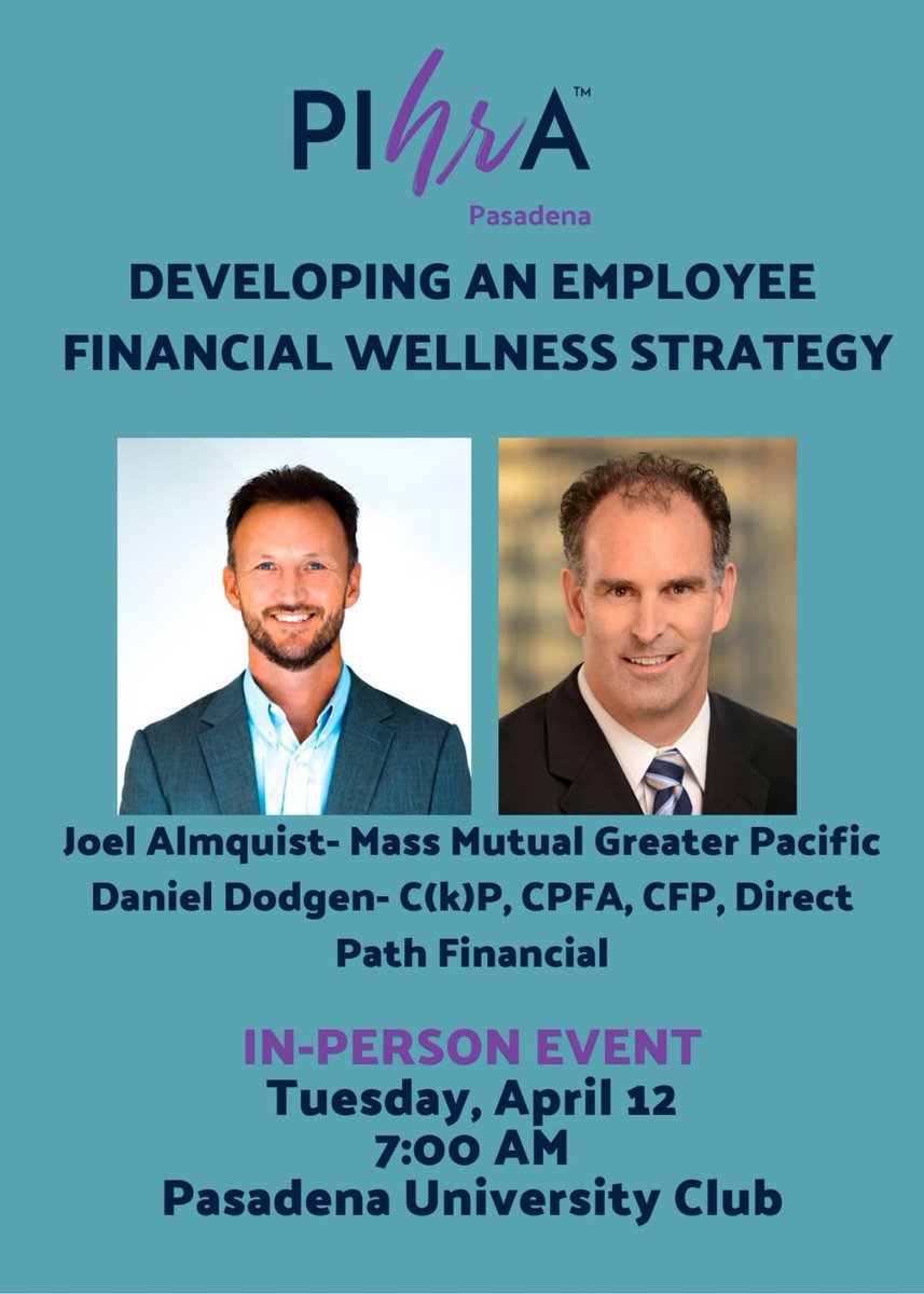 PIHRAPasadena's tweet photo. Thank you to everyone that attended our @PIHRA Pasadena breakfast meeting on Tuesday! Looking forward to meeting more often- stay tuned for information on upcoming events! #pihra #HumanResources #FinancialLiteracyMonth https://t.co/NfipER1OyS
