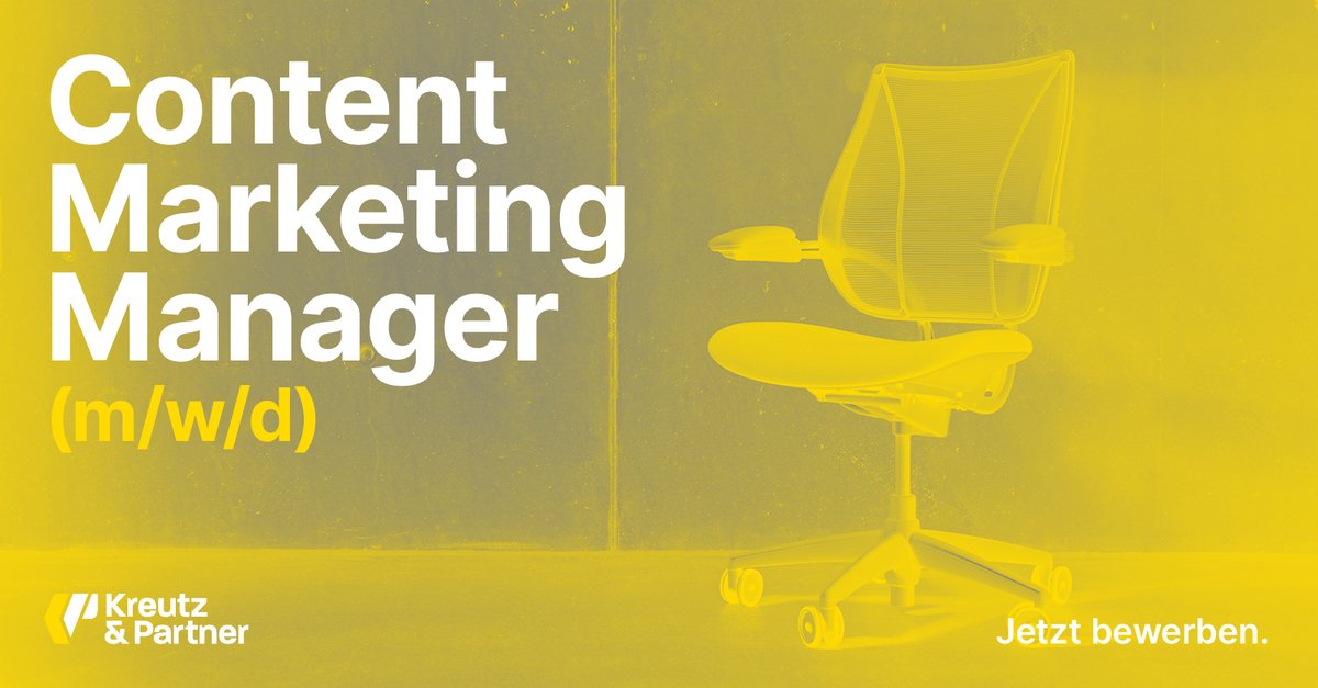 Wir warten auf Dich!
Details unter lnkd.in/dYXFMVCy

#contentmarketing #content
