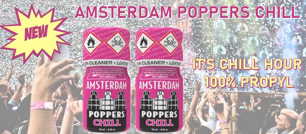 PlanetPoppers's tweet photo. La marque emblématique Amsterdam Poppers lance un nouveau #poppers spécialement conçu pour les plans #chill . A base de propyle il est idéal pour les plans endurants et les sessions de groupes 😜 il est dispo à partir de 5,2€ https://t.co/AmUM61EhUb https://t.co/E6SUP0q6nI