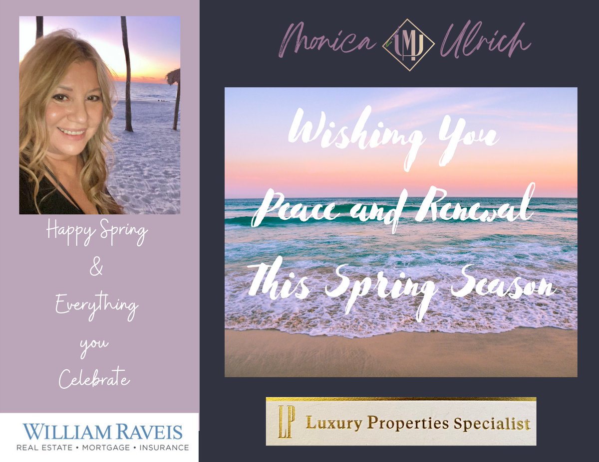 🌸🙏Wishing everyone Peace &amp; Renewal this weekend and always! 
MonicaUlrich@raveis.com
#spring #springbreak #weekend
#naplesfl #swfl #realestategoals