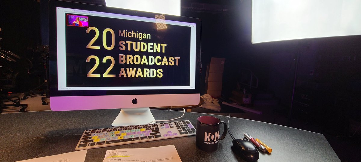 brang318's tweet photo. So excited to be a presenter at today's @MichBroadcaster 2022 Student Broadcast Awards for high school/college television stations. Good luck to everyone who enter!

@HOMTV is a proud Station of the Year Sponsor! https://t.co/xncR2WjBzC