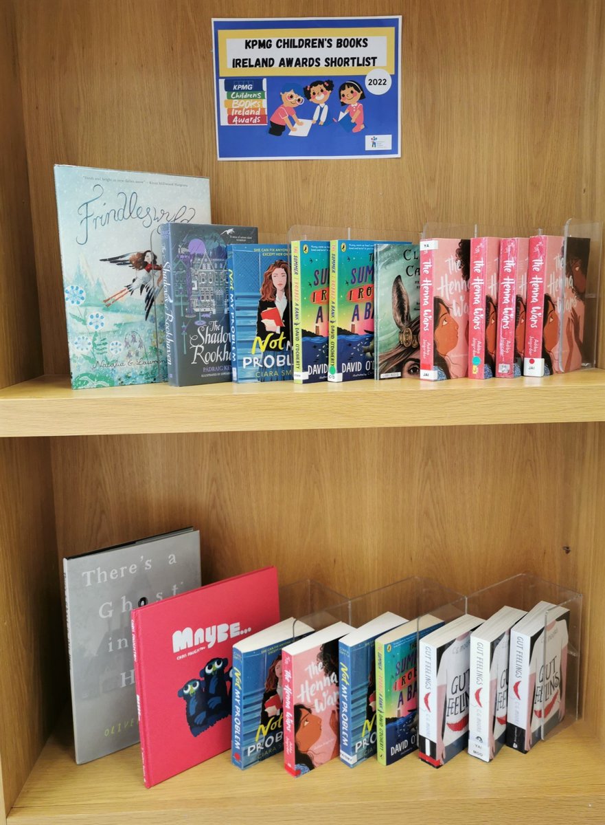 KidsBooksIrel's tweet photo. How cute is this Awards shortlist corner at @DLR_Libraries? Pop in from Tuesday and borrow a copy for your #ReadingHero 📚 @KPMG_Ireland https://t.co/NT4N1vMBZz https://t.co/Pdrwud2dWg