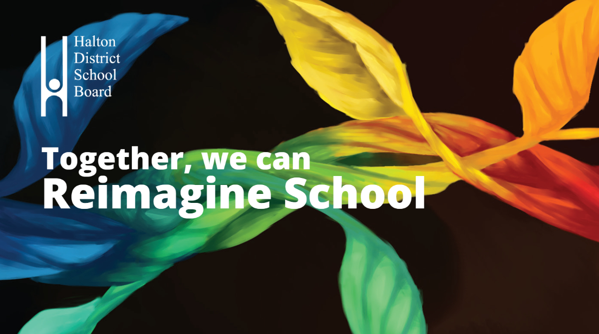 HaltonDSB's tweet photo. #HDSB Trustees invite you to reimagine public education. Add your ideas and stories through an online consultation between April 22 - May 23. 

Together, we can reimagine school. #ReimagineForward https://t.co/BjdlAnSh81