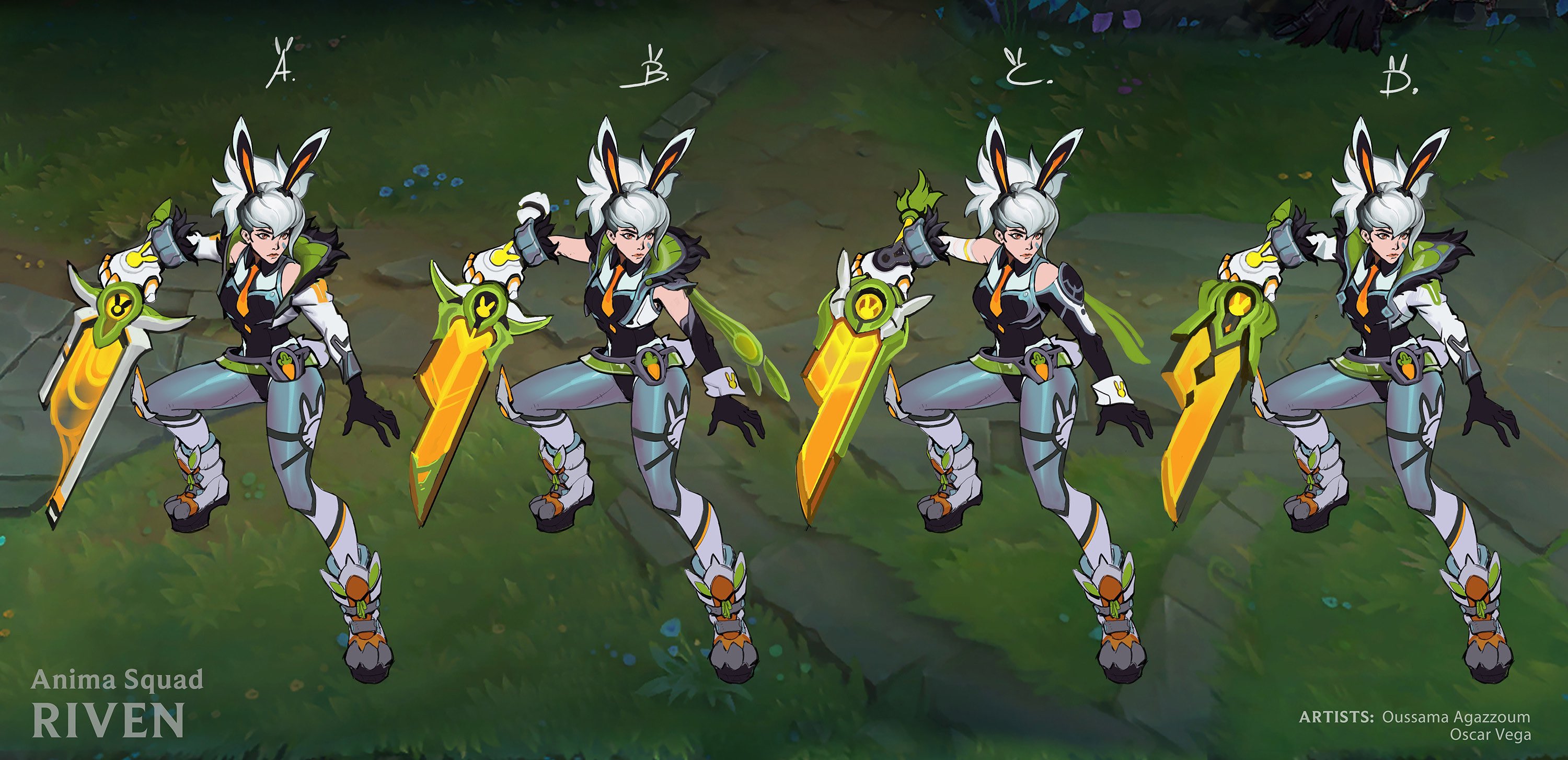 Trying out the new Battle Bunny Prime Riven skin 